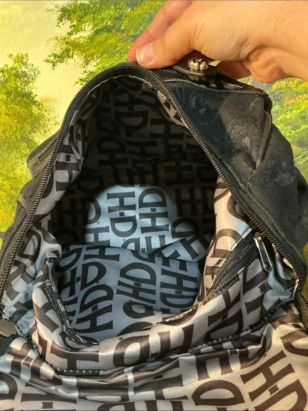 Harley-Davidson Black Skull Accent Backpack
